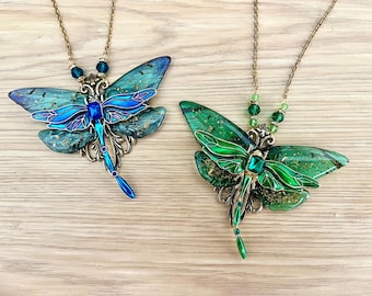 Collier Négligé Doré Femme - Chaîne Torsadée Avec Boules Et Pendentif Fée Papillon