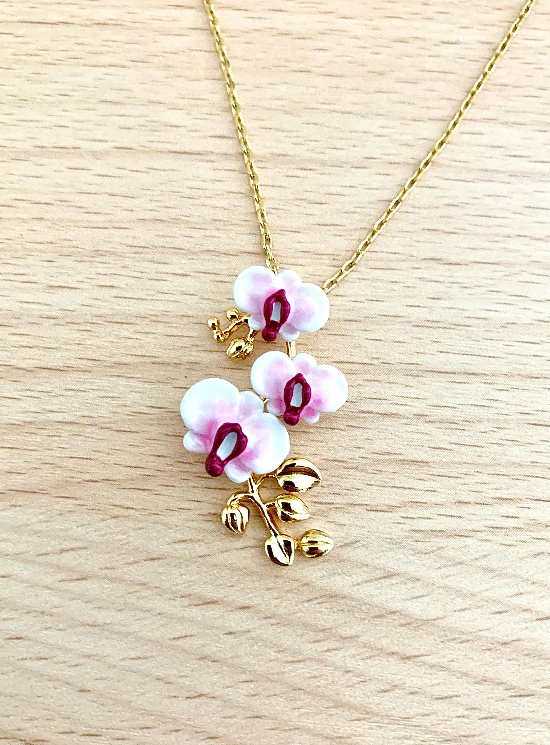 【Kashiko】24ss Layered Orchid Necklace Kashiko】24ss Layered Orchid Necklace (Kashiko/ネックレス