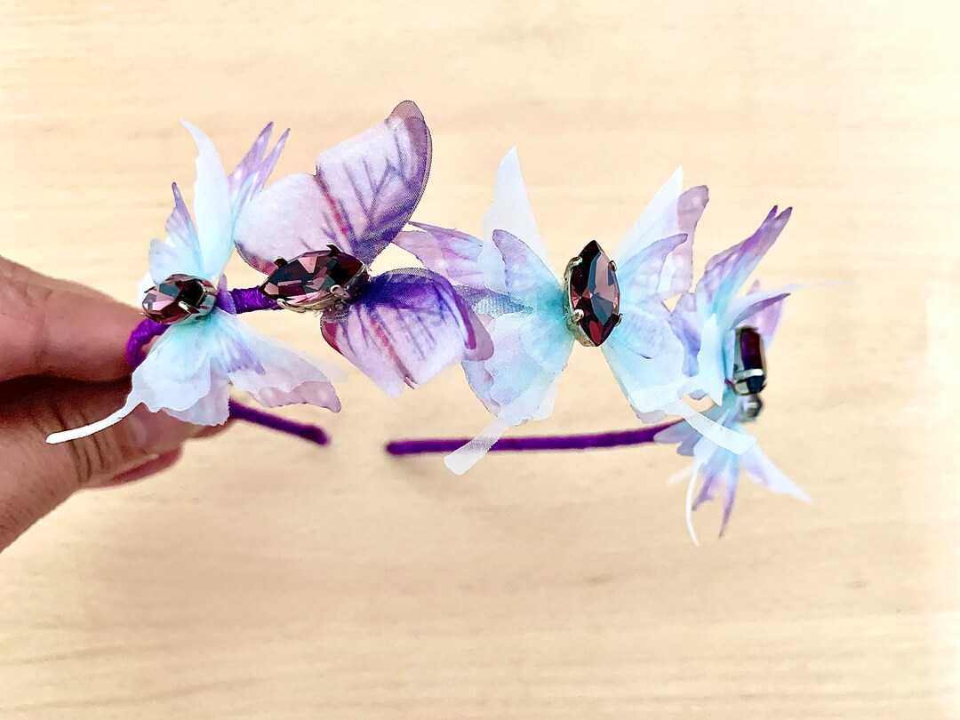 Silk Butterfly Headband, Silk Butterfly Headband With  display picture 1