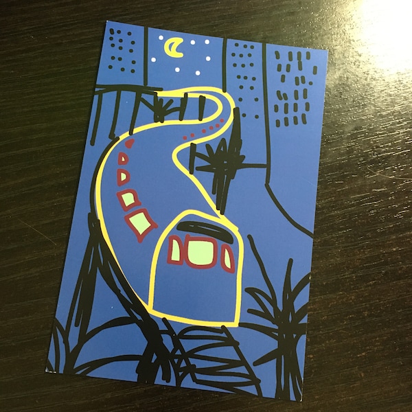 Berlin Train - Zine Card