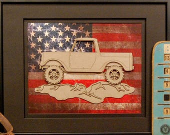 International Harvester Scout, IH, Scout, 80 800, 4x4, Vintage Truck, Garage Art, Man Cave, Office Decor, Graduation gift, Father's Day gift