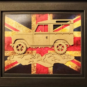 Land Rover, Series 1, Landy, Overland, 4x4, Vintage Truck, Garage Art, Man Cave, Office Decor, Graduation gift, Father's Day gift image 7