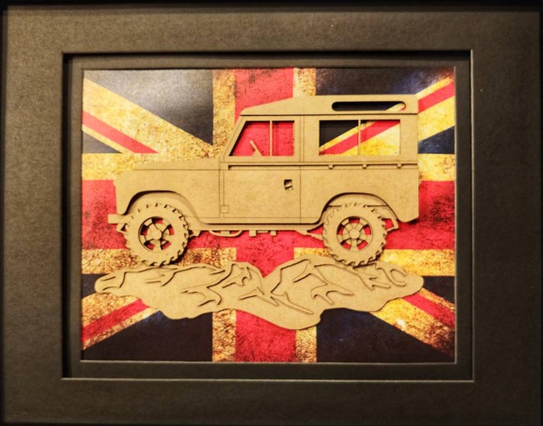 Land Rover, Series 1, Landy, Overland, 4x4, Vintage Truck, Garage Art, Man Cave, Office Decor, Graduation gift, Father's Day gift image 7