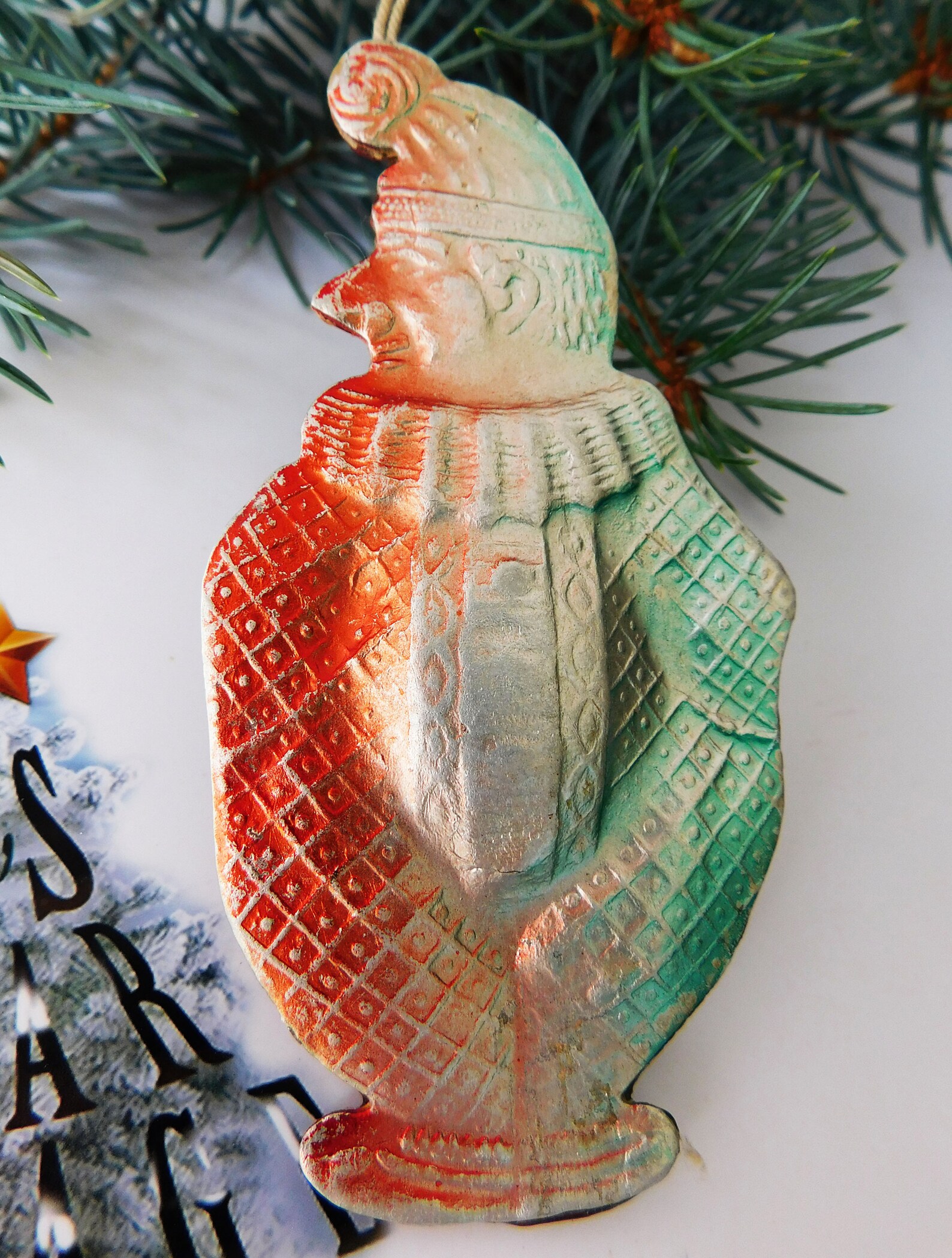 Vintage Christmas ornament Christmas cardboard ornaments Etsy