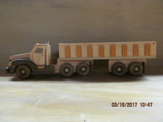 handmade wooden trucks
