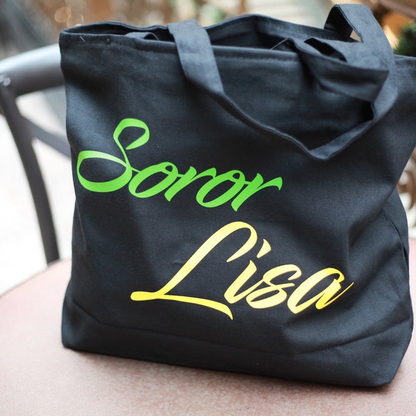 Green and Yellow Sorority Bag - Sorority Bag - Chi