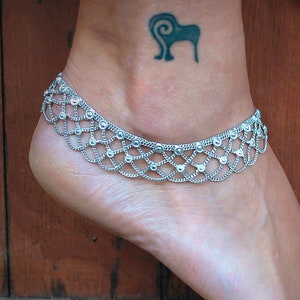 Dainty anklet, Silver anklet Viking jewelry Balls bracelet Ankle brace Dainty anklet, Silver anklet Viking jewelry Balls bracelet Ankle brace