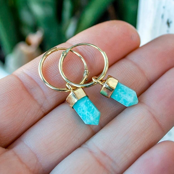 Rock Dangle Earrings Etsy