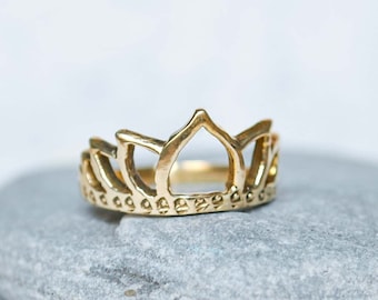 Lotus Blume Messing Ring - Kleine Größe Ring für Mädchen - Schmuck mit Yoga Symbole