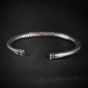 MAN BRACELET, Unisex bracelet, Solid wrislet, Silver bracelet, Gift for him, Alternative jewelry, Solid bracelet, Men jewelry,Silver jewelry image 1