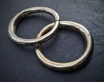 BALI bracelet, Thick bracelet, Rigid brass bar, Viking bracelet, Punk jewelry, Tribal gypsy, stackable bracelet, Rock jewelry, Golden brace