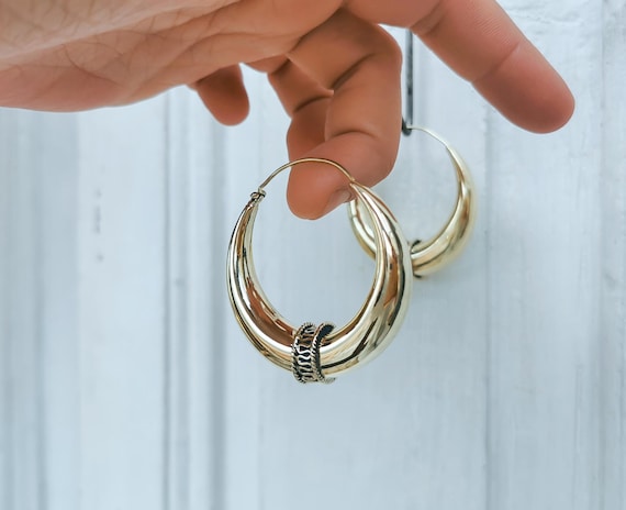 Large Bali Hoop Earrings Large Bali Hoop Earrings