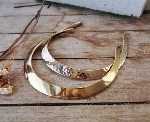Brass choker necklace sale