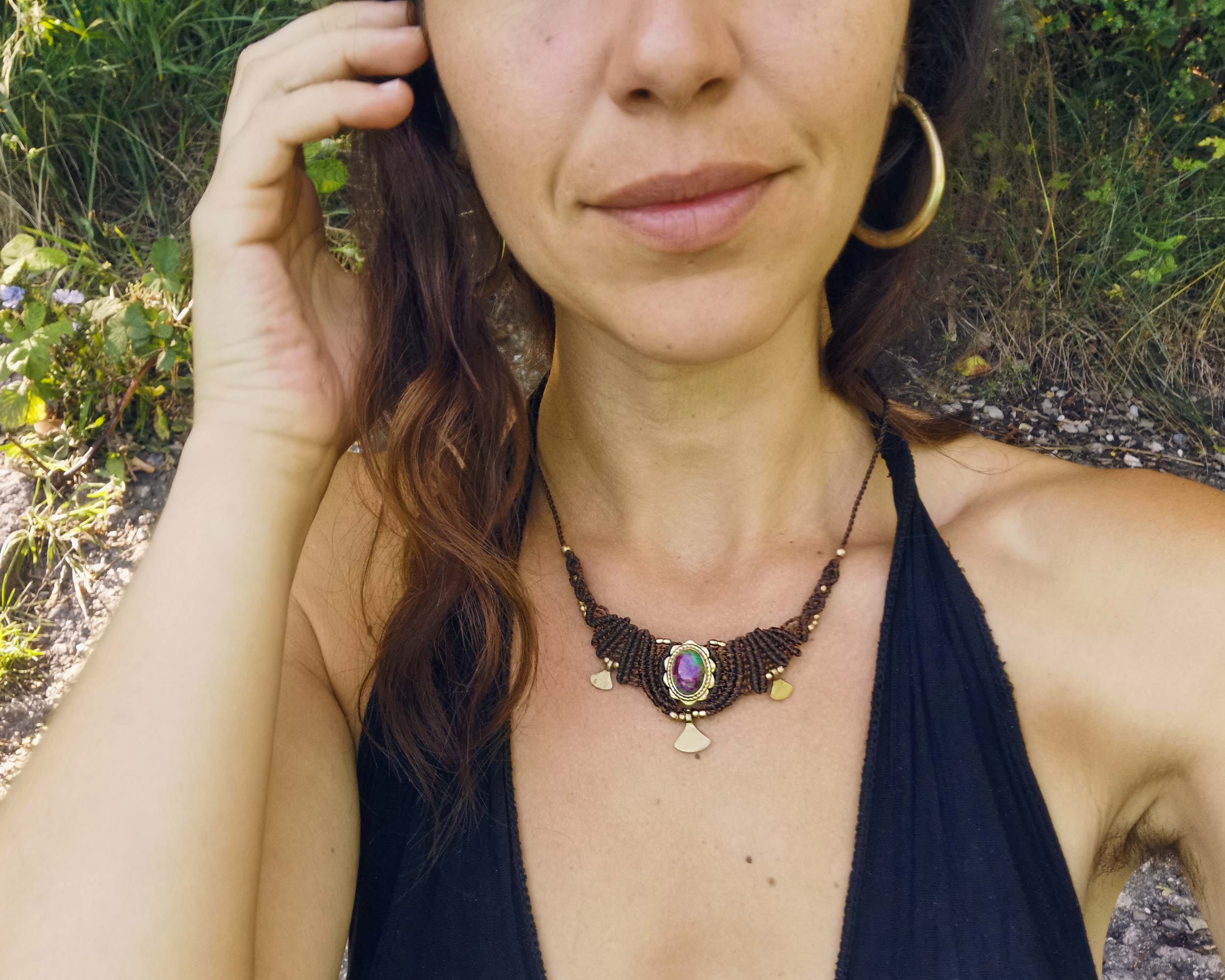 Silver-Tone Pebble Link Collar Necklace | Chico's