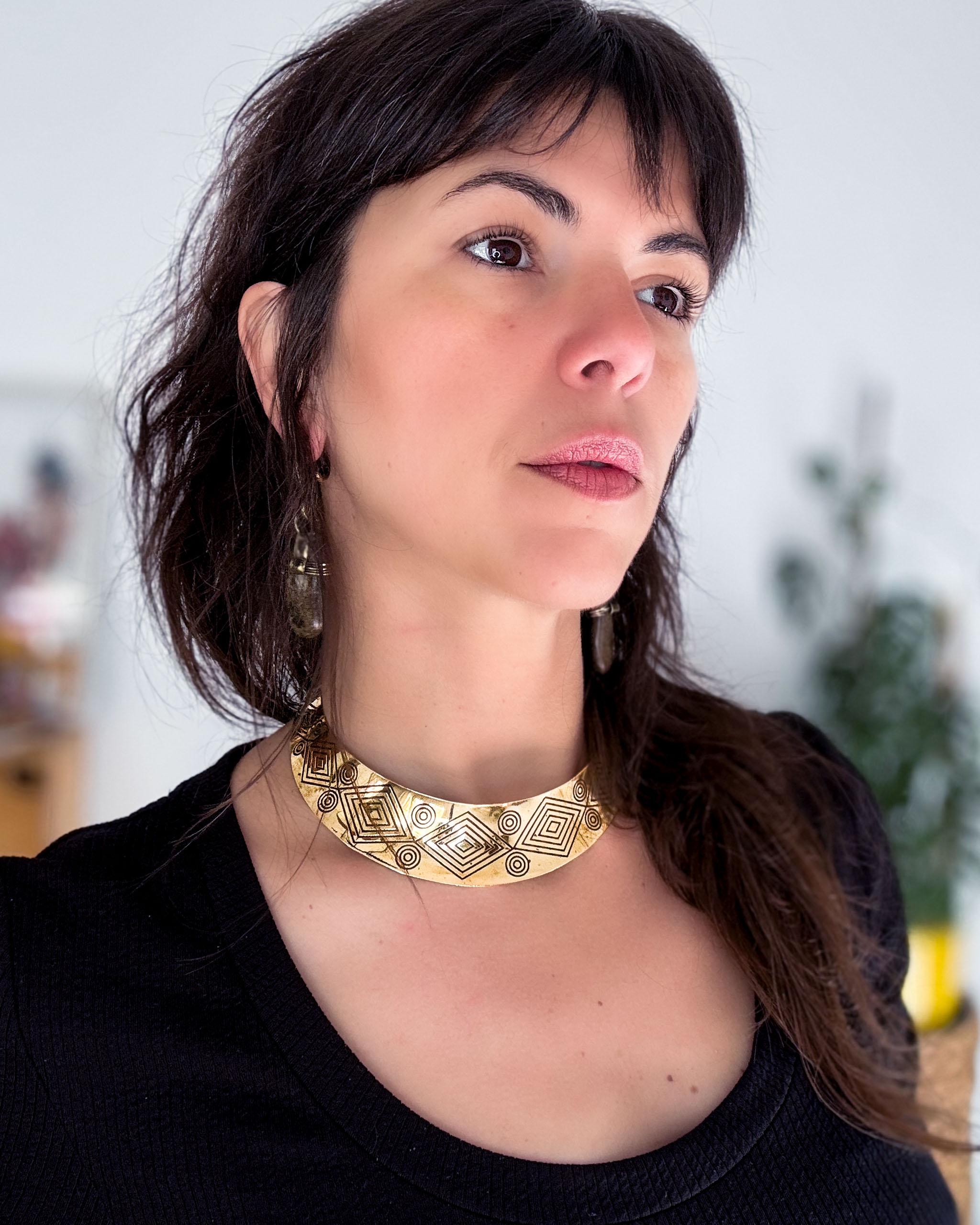 Collier ras de cou grosse maille | Chaîne cubaine