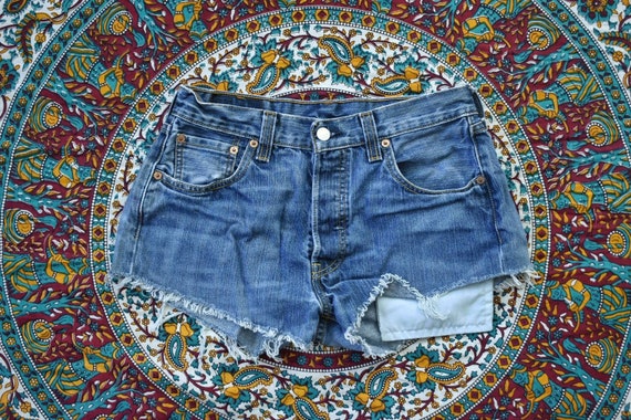 levis vintage denim shorts