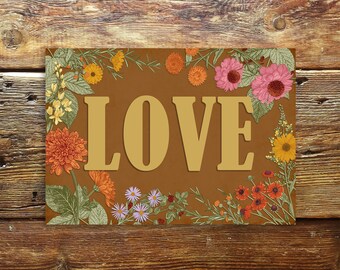 LOVE kaart, ansichtkaart, postcard, 10x15 cm