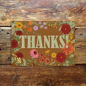 DANKE! Karte, Postkarte, Postkarte, Retro, 10x15 cm