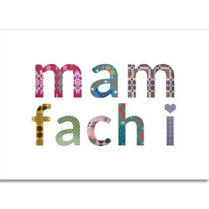 Grußkarte - walisische Nissenteppich - liebe Mutter von mir - Mam Fach i - walisische Sprache - Wales - Cymru - Muttertag Muttersonntag Mamau