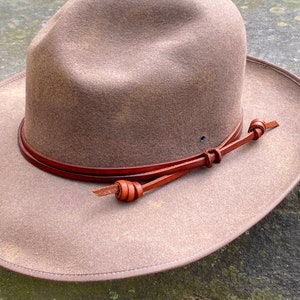 Leather Double-Wrap Hat Band