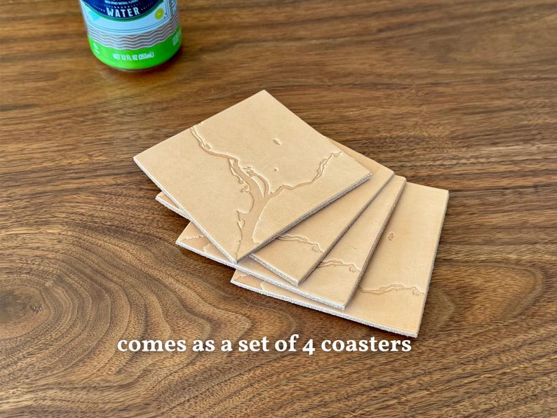 FranklinPrattLeather Washington, DC Map Coaster - Thumbnail 2