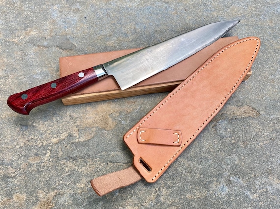 Custom Chef Knife Blade Guard sheath, Saya 