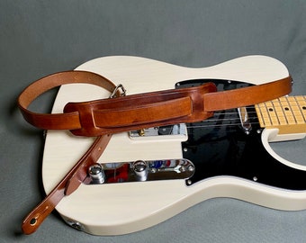 Custom Replica 50s Tele Leather Guitar Strap