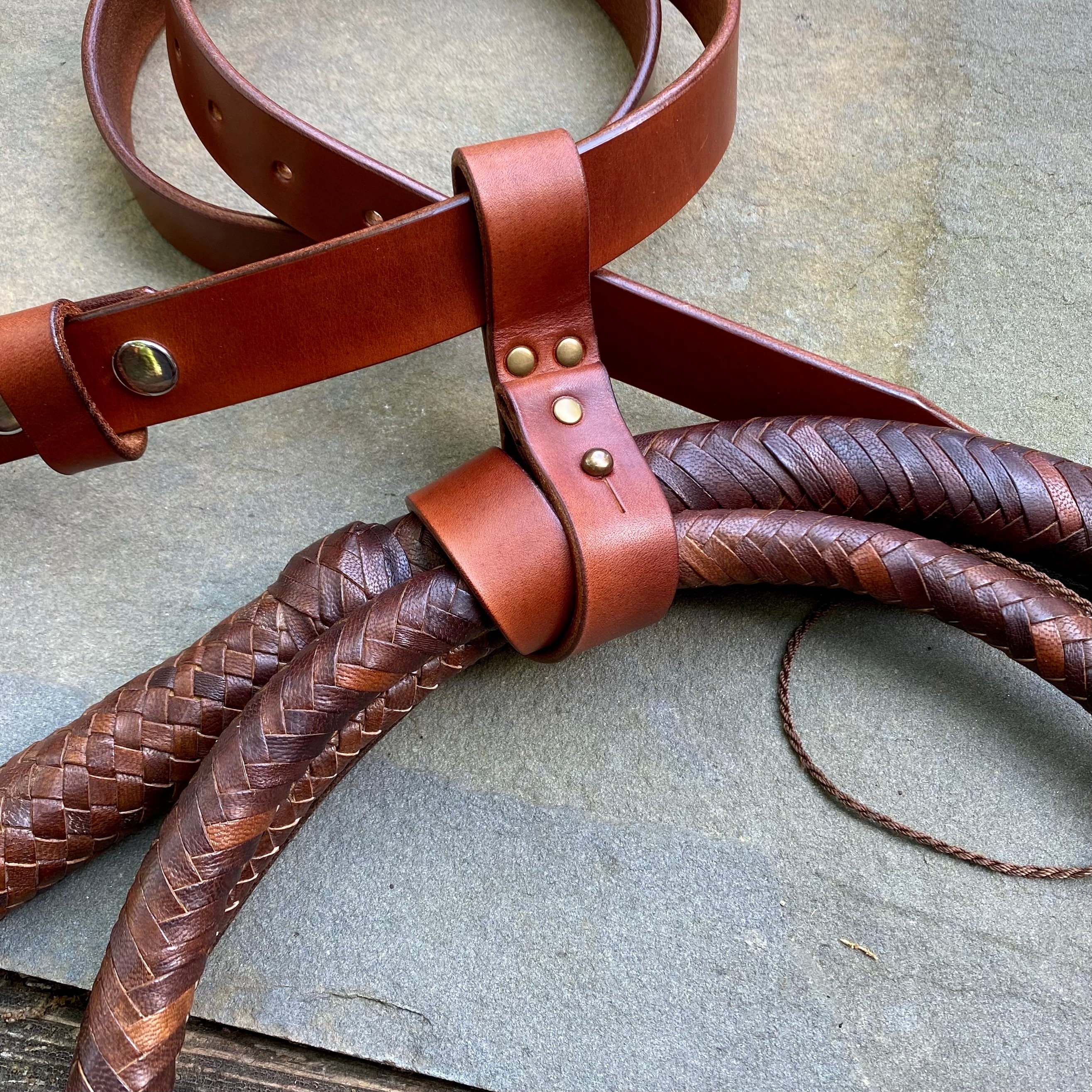 5467 Thecostumebase Indiana Cowhide Belt Holster Whip Holder Leather (l) Amazon.com: Atoomtuzs Cowhide Leather Whip Holster -Thick  main image 4