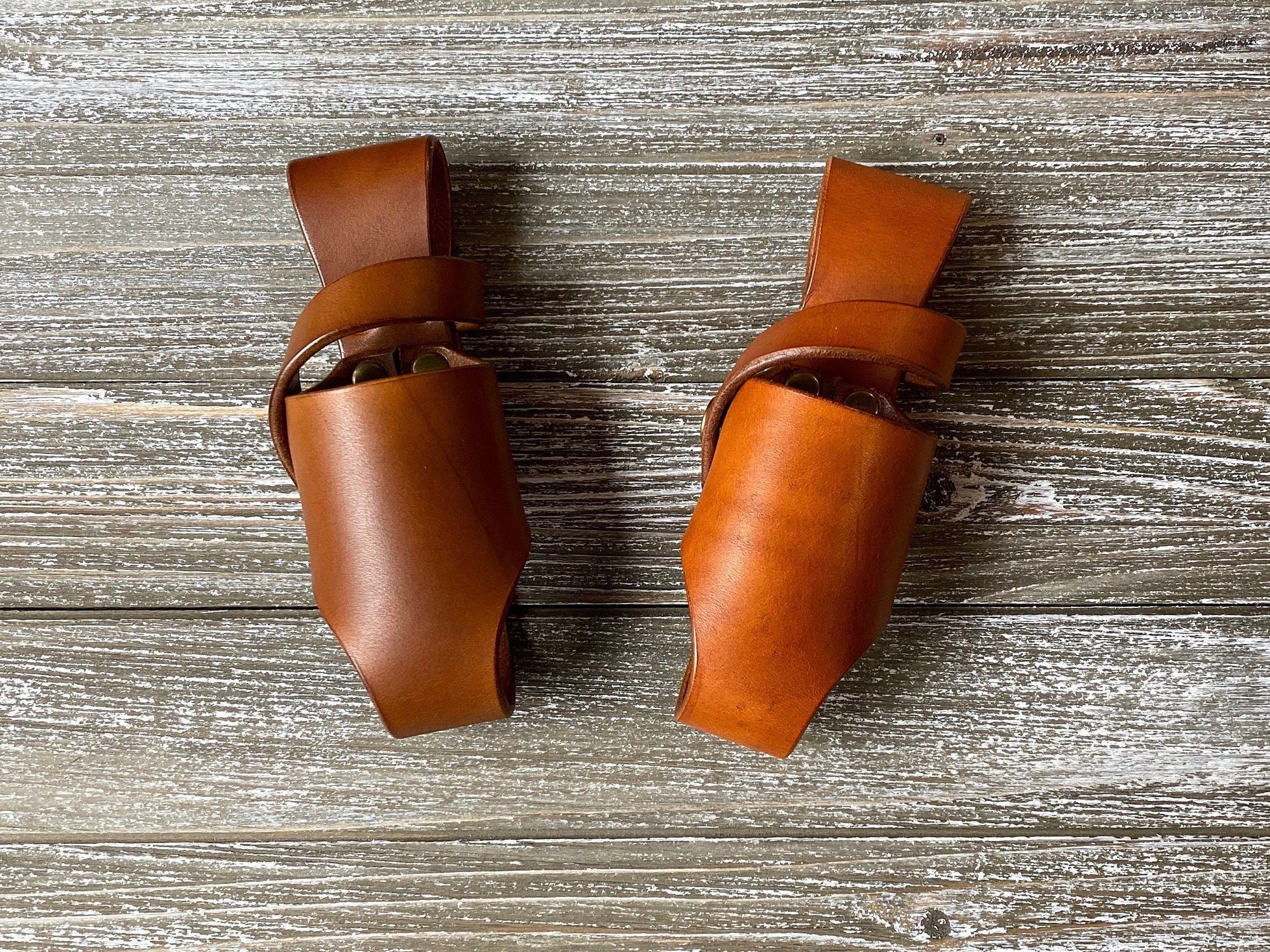 Grit Stacking Leather Bracelet Where There's A Will There's A Way Chestnut Brown