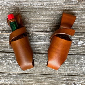 Leather Hot Sauce Holster 2oz