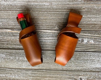 Leather Hot Sauce Holster 2oz