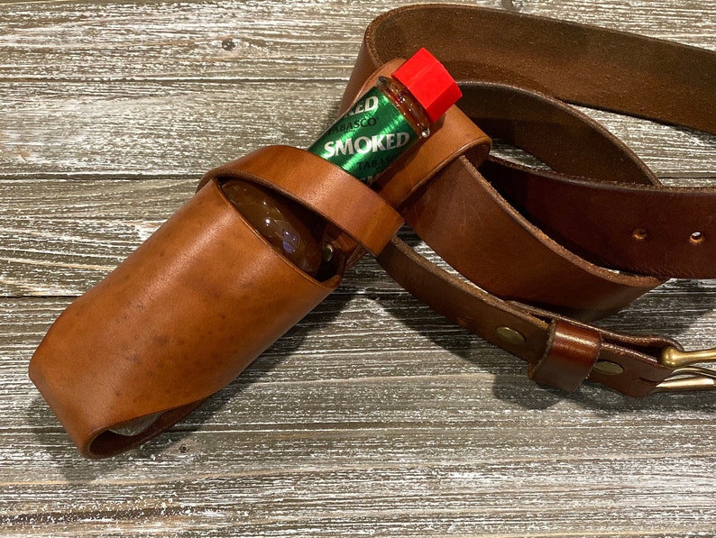 Leather Hot Sauce Holster 5oz Etsy