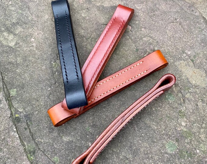 Leather Briefcase Handle Black or Brown 6 Inch Length, 1 Inch Wide, 3/4