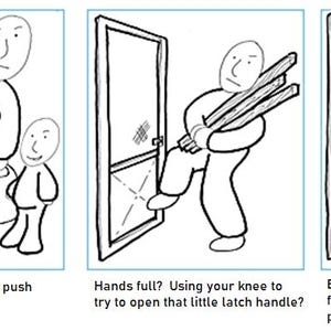 Easy Open Door Latch Handle