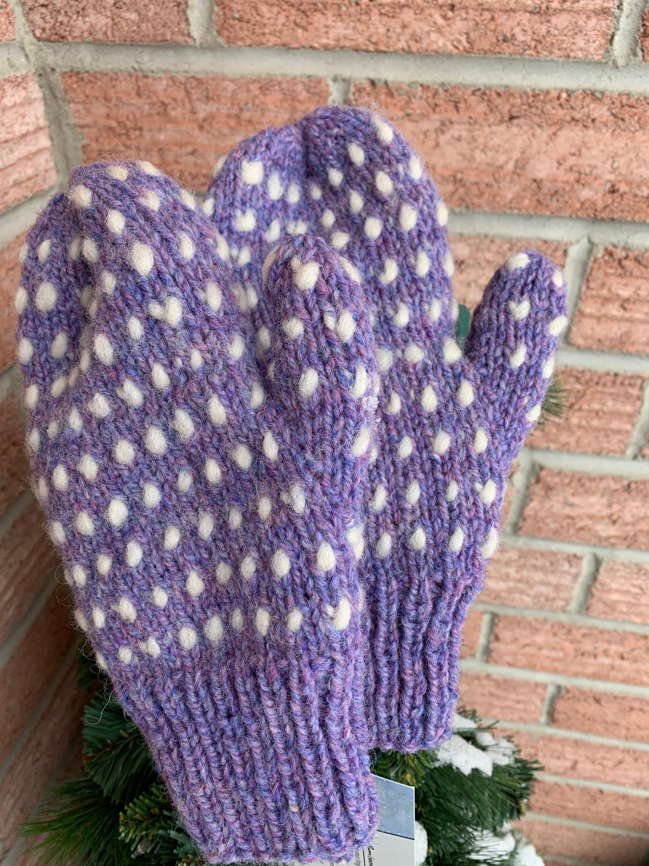 Handmade Thrummed Mittens Etsy