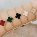 High Quality 15mm Five Clover Bracelet, 18k Gold Plated, Sizes Available in 6.50