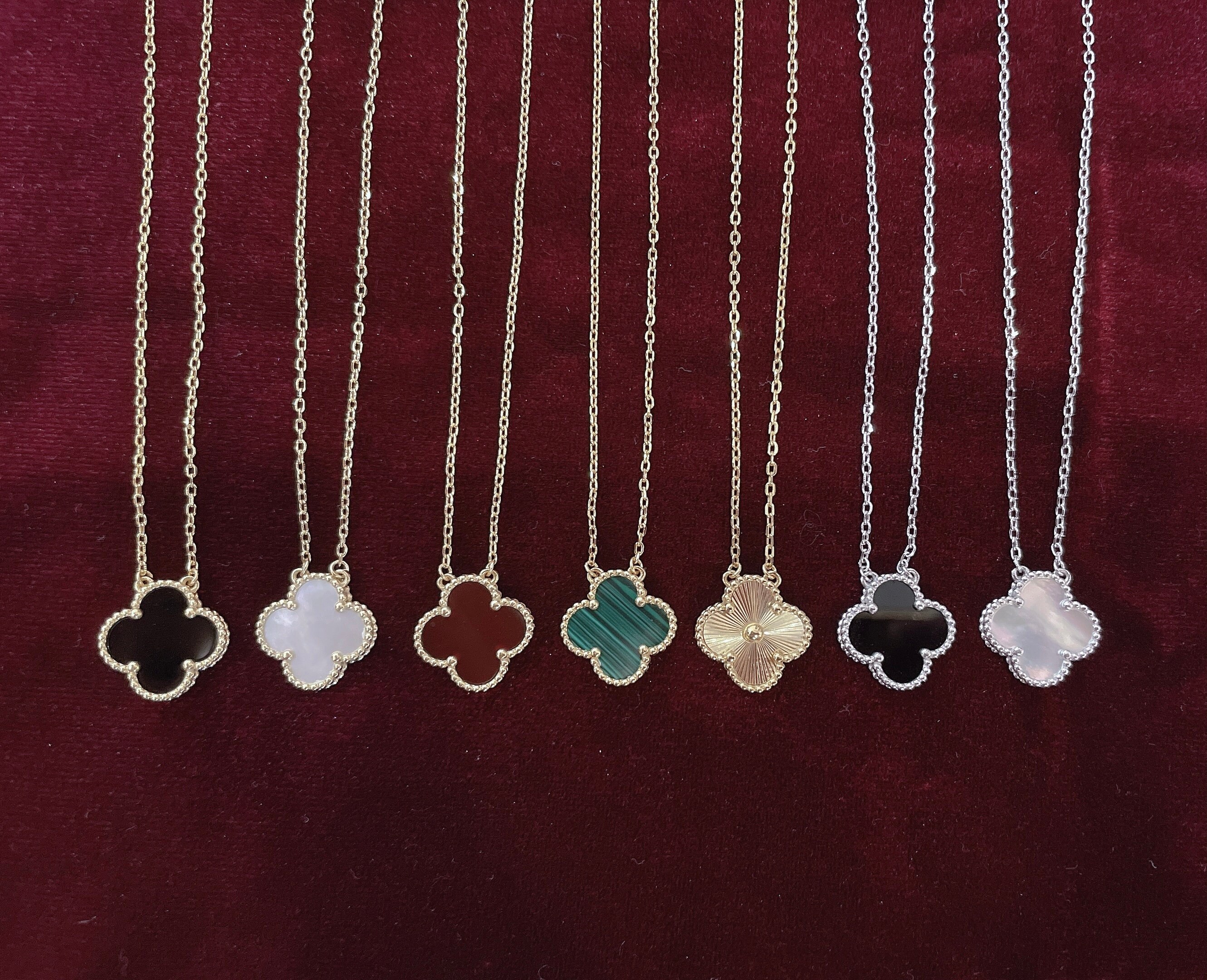 High Quality 18k Gold Plated & 925 Sterling Silver Clover Necklace, A…
