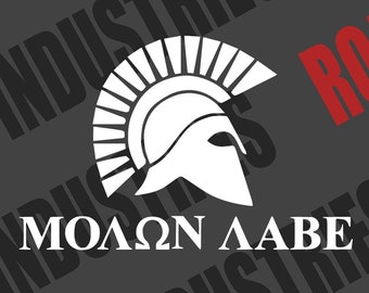 Molon Labe Indoor/Outdoor Vinyl Decal | 17 Colors (Glossy & Matte)