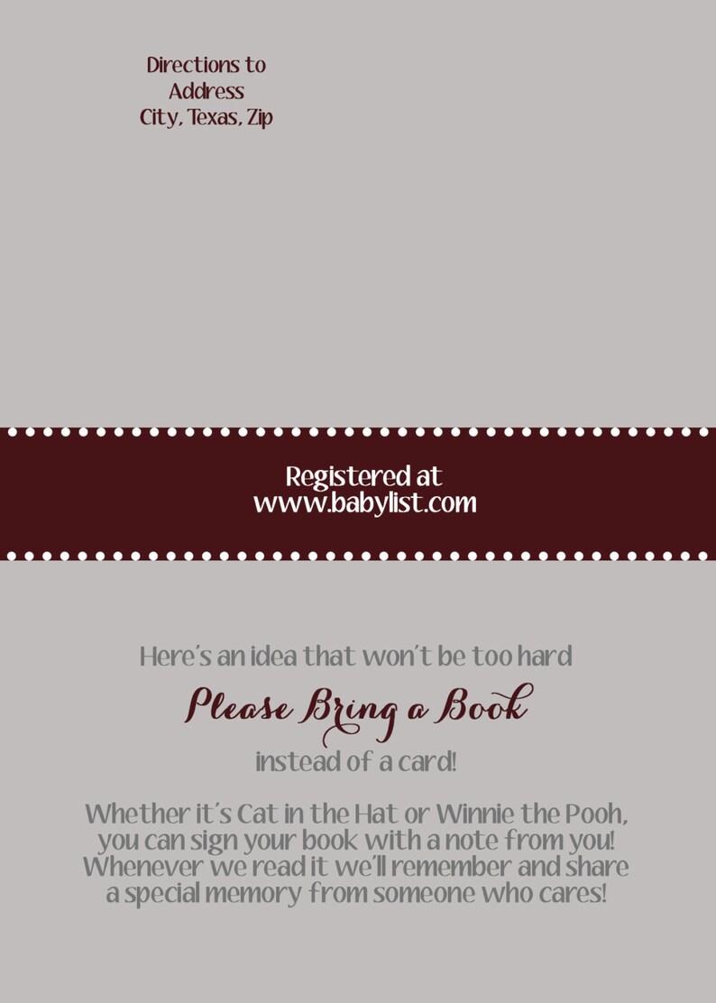 Aggie Football/Tailgate Baby Shower Invitation image 3