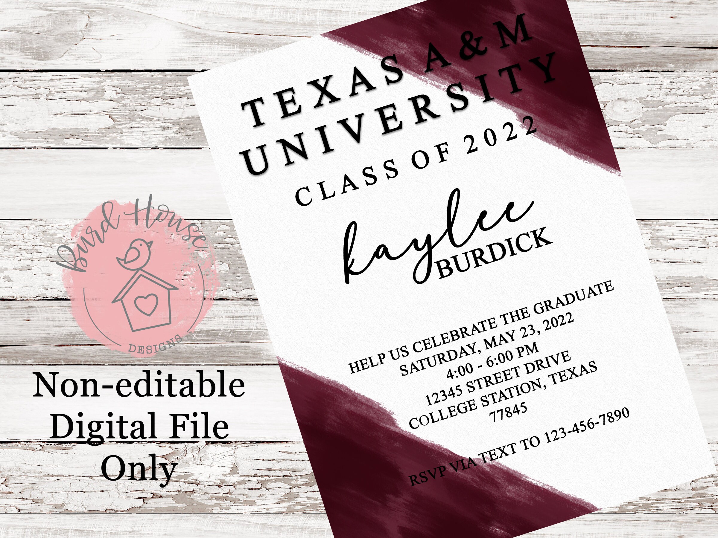 Tamu Graduation Invitations Amazon.com: Marye Kelley F3911 Texas A&M