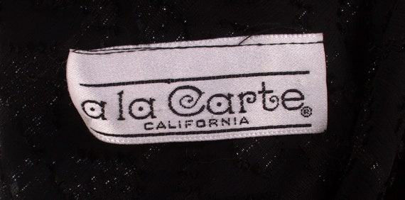 Vintage 1980s Ala Carte Black Sheer Sparkle Jumps… - image 10
