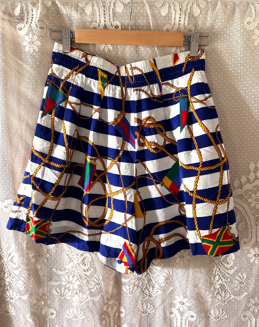 80's Pleated Bubble High Waist Bermuda Shorts main image 1