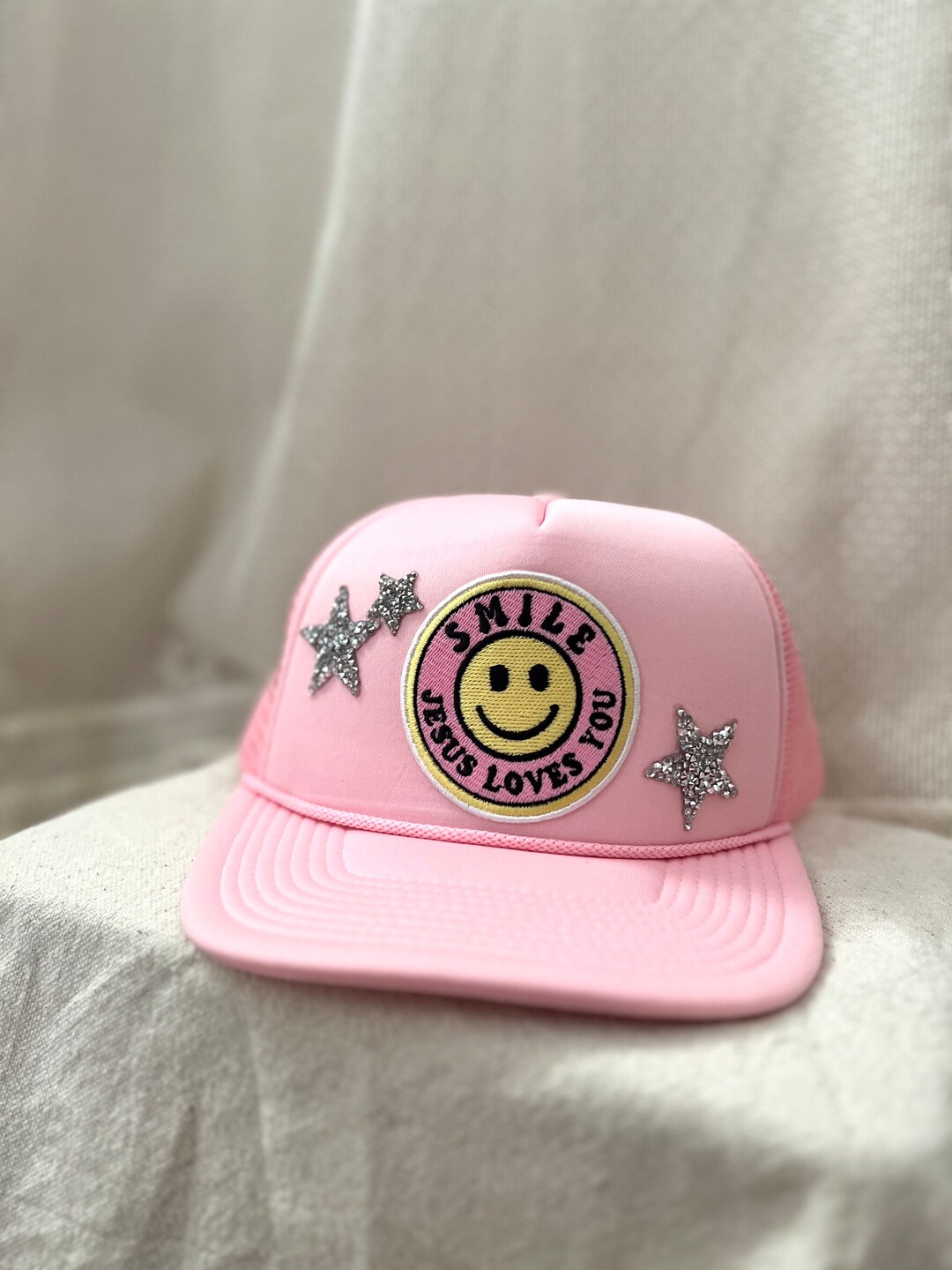IVORY/HOT PINK HAT - Y'ALL NEED JESUS (Copy)