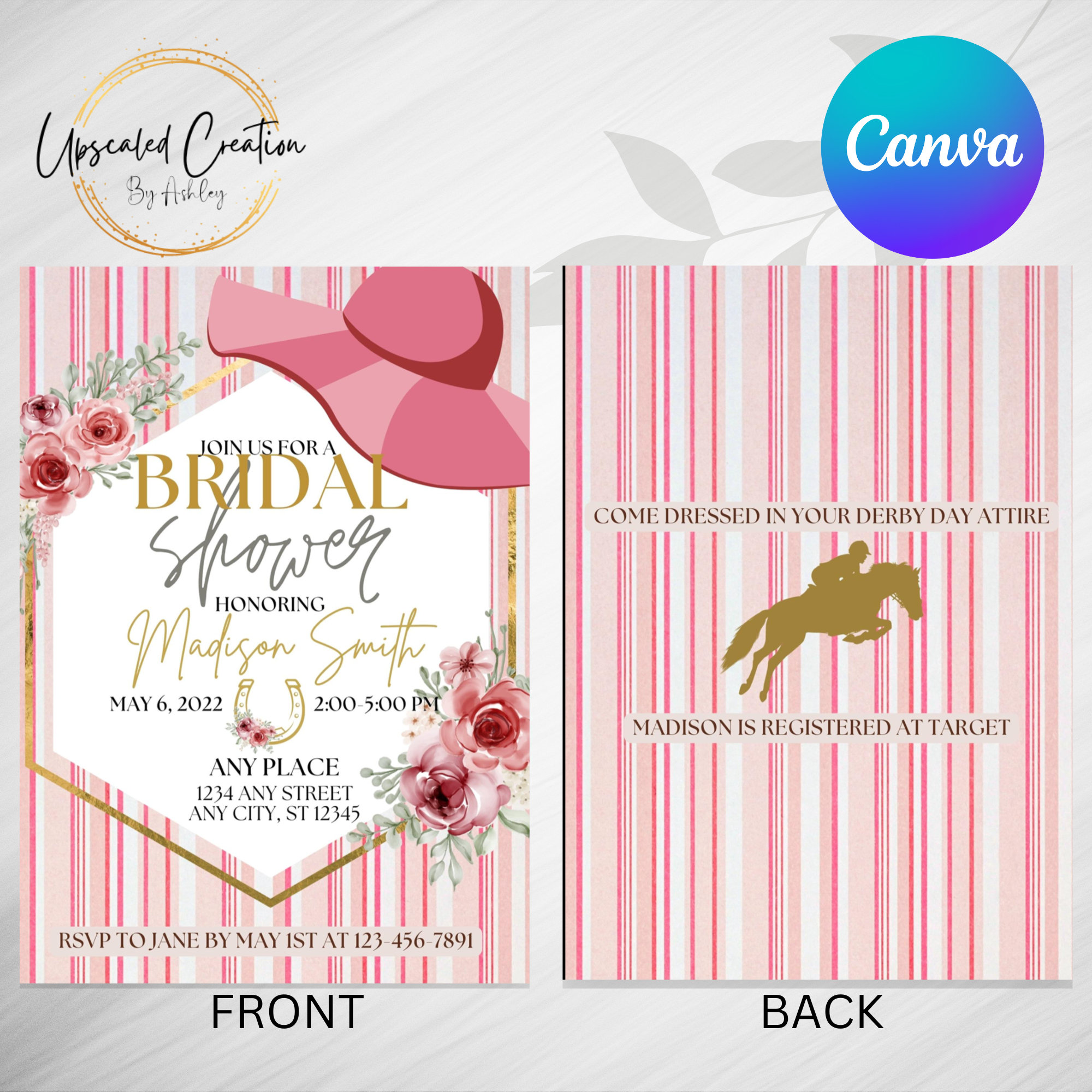 Kentucky Derby Bridal Shower Invitation, Derby Bridal Shower, Derby Day ...