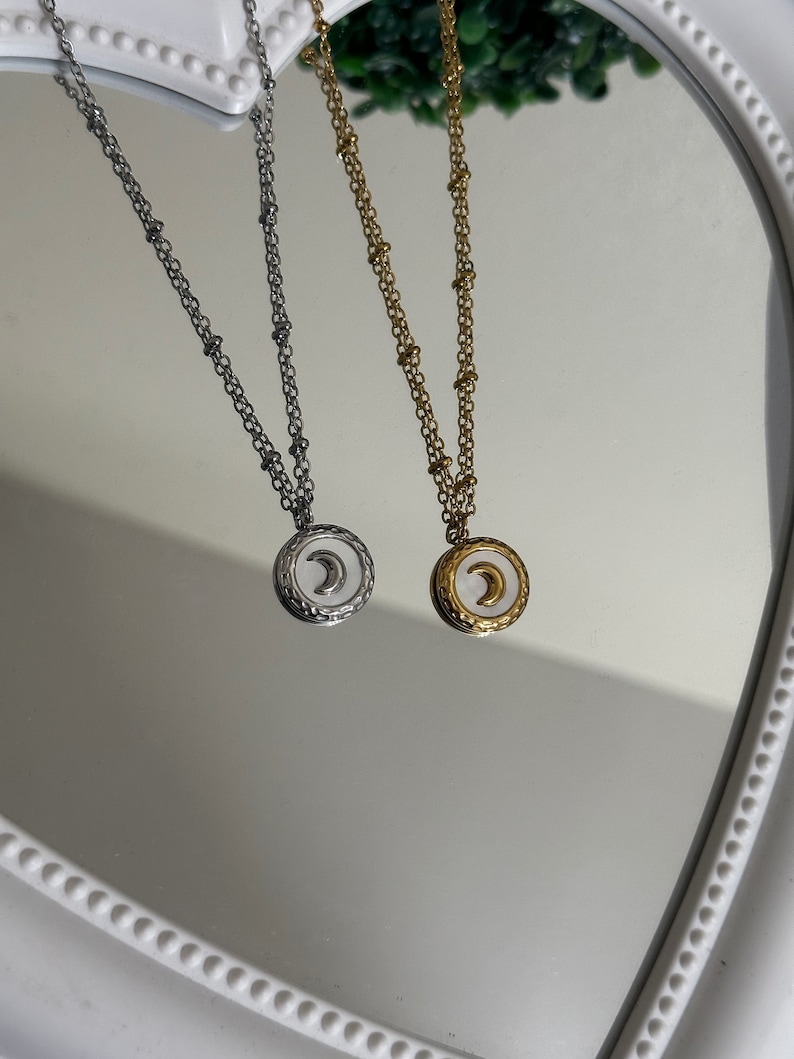 Moon Necklace Inspired by BTS Jin - Etsy