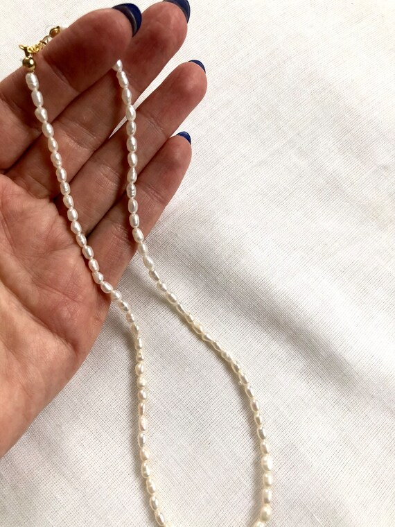 Collier En Nacre Blanche (mother-of-pearl) - Neuf Avec étiquettes
