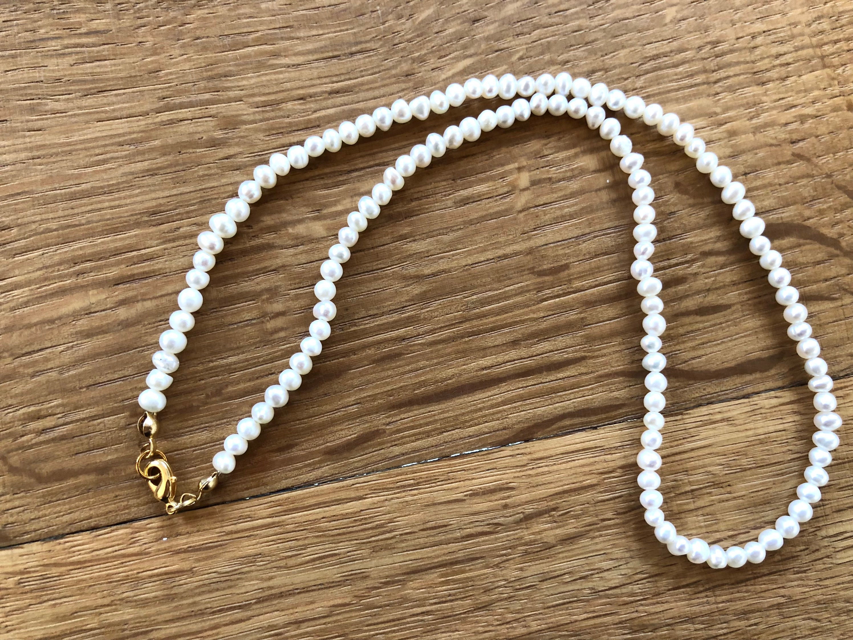 Pearl Necklace White - Etsy