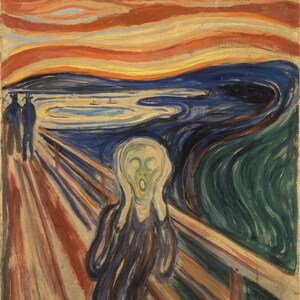 The Scream, Waterproof Vinyl Sticker, Famous Painting by Munch image 10