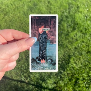 Circe Invidiosa, Pre-Raphaelite Waterproof Vinyl Sticker with easy-peel backing