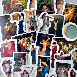 Femme Fatale Sticker Pack- Fine Art Women, Waterproof Vinyl Stickers